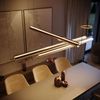 s.luce Ranya LED Up & Down Pendelleuchte mit Glas-Cover & Fernbedienung Aluminium, Rauch 160cm Bild 2