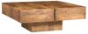 Couchtisch Amberley aus Mangoholz, Quadratisch, Naturfarben, 80x30x80 cm, Stilvoll & Robust Bild 4