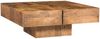 Couchtisch Amberley aus Mangoholz, Quadratisch, Naturfarben, 80x30x80 cm, Stilvoll & Robust Bild 5