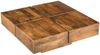 Couchtisch Amberley aus Mangoholz, Quadratisch, Naturfarben, 80x30x80 cm, Stilvoll & Robust Bild 2