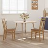 vidaXL Esszimmerstuhl 2 pcs Natur Massives Gummiholz 42020504 Bild 3