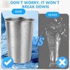 Becher, Metall, Transparent Bild 2