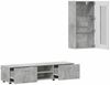 vidaXL TV-Schrankset mit Regal FLORIN 3 pcs Beton Grau Holzwerkstoff 3397927 Bild 5