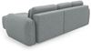 Ecksofa Schlafsofa Sofa GASTON in Stoff Puente Dunkelgrau Ottomane Rechts Bild 3