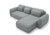 Ecksofa Schlafsofa Sofa GASTON in Stoff Puente Dunkelgrau Ottomane Rechts Bild 2