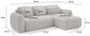 Ecksofa Schlafsofa Sofa GASTON in Stoff Puente Dunkelgrau Ottomane Rechts Bild 5