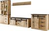 Home affaire Wohnwand SHERWOOD, (4-St), mit Scheunentorbeschlag, Apothekergriffe aus Metall, Breite ca. 388 cm Bild 2