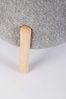 Hocker Dayla aus Boucle-Stoff, Grau, 45 x 45 x 38 cm Bild 3