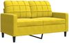 vidaxl 2-Sitzer-Sofa, 120 cm, Samt, Gelb Bild 2