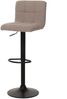 2er-Set Barhocker HWC-G87, Tresenhocker Barstuhl, höhenverstellbar drehbar, Stoff Boucle (450g/m²) FSC® ~ taupe Bild 5
