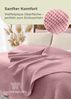 Wohndecke Wohndecke Waffelpique aus Baumwolle - Kuscheldecke, Baumwolldecke -, Laynenburg, Decke als Sofa-decke, Couchdecke, Wolldecke aus Baumwollmix Bild 4