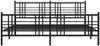 vidaXL Bettgestell mit Kopf- und Fußteil Metall Schwarz 200x200 cm 376349 Bild 4