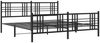 vidaXL Bettgestell mit Kopf- und Fußteil Metall Schwarz 200x200 cm 376349 Bild 3