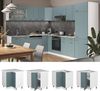 Eckunterschrank R-Line Blau-Grau 75.6 cm , AP Anthrazit Vicco Bild 2