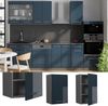 Hängeschrank Fame-Line Dunkelblau Hochglanz 45 cm Vicco Bild 2