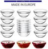 BigDean 18x Dipschalen Ø 6 cm aus gehärtetem Glas 30ml - Für Dip, Marmelade, Konfitüre - Stapelbar - Für Spülmaschine & Mikrowelle - Mini Soßen-Schalen für Tapas, Ketchup & Buffet Bild 4