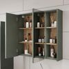 Badspiegelschrank Viola Grün/Artisan 80 x 75 cm mit offenen Regalen Vicco Bild 4