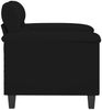 vidaXL Sessel Schwarz 60 cm Mikrofasergewebe 359552 Bild 4