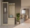 Selsey 'Duvio' Flurgarderobe mit Schrank und Spiegel, Eiche Sonoma, 100 cm Bild 2