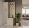 Selsey 'Duvio' Flurgarderobe mit Schrank und Spiegel, Eiche Sonoma, 100 cm Bild 3