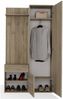 Selsey 'Duvio' Flurgarderobe mit Schrank und Spiegel, Eiche Sonoma, 100 cm Bild 4