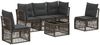 vidaXL Gartensofa-set 6 pcs Grau Poly-Rattan 3434156 Bild 2