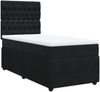 vidaXL Boxspringbett mit Matratze Schwarz 80x200 cm Samt 3294498 Bild 3