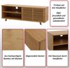 Bambus TV-Rack HWC-N80, Fernsehtisch Lowboard Kommode, Staufächer FSC®-zertifiziert 50x140x40cm Bild 2