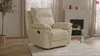 Vente-unique - PAKITA Sessel Leder Weiß - B 92 cm x H 102 cm x L 98 cm Bild 2