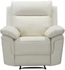 Vente-unique - PAKITA Sessel Leder Weiß - B 92 cm x H 102 cm x L 98 cm Bild 3
