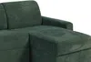 Vente-unique - CALITO Sofa SamtStoff Grün - B 223 cm152 cm x H 90 cm x L 278 cm Bild 5