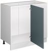 Eckunterschrank R-Line Blau-Grau 86 cm ohne Arbeitsplatte Vicco Bild 3