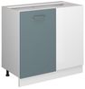 Eckunterschrank R-Line Blau-Grau 86 cm ohne Arbeitsplatte Vicco Bild 4