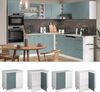 Eckunterschrank R-Line Blau-Grau 86 cm ohne Arbeitsplatte Vicco Bild 2