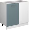 Eckunterschrank R-Line Blau-Grau 86 cm ohne Arbeitsplatte Vicco Bild 5