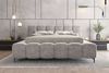 99rooms Cozy Polsterbett 160x200 cm Chenille APHRODITE Asche Bild 2