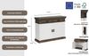 Home affaire Kommode Vinales, Breite 112 cm aus massiver Kiefer Bild 3