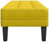 vidaXL Bank mit Kissen Gelb 113 x 57 x 39 cm Samt 42001954 Bild 5