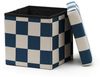 Kids Concept Sitzwürfel Kids Concept - Sitzwürfel mit Stauraum Karo blau - 30 x 31 x 30 cm (1 St) Bild 2