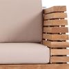 Outdoor Sofa Picardie 3-Sitzer Teak Massivholz Bild 4