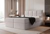 Selsey 'Silensio' Boxspringbett mit Bonellmatratze, Topper, Samt, greige, 160x200 cm Bild 2