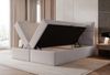 Selsey 'Silensio' Boxspringbett mit Bonellmatratze, Topper, Samt, greige, 160x200 cm Bild 3