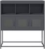 vidaXL Sideboard Anthrazit 100,5x39x107 cm Kaltgewalzter Stahl 853418 Bild 5
