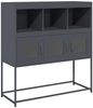 vidaXL Sideboard Anthrazit 100,5x39x107 cm Kaltgewalzter Stahl 853418 Bild 2