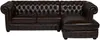 Vente-unique - Chesterfield Ecksofa - Ecke Rechs - Büffelleder - Dunkelbraun - BRENTON Bild 4