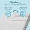 Bellabino 'Twist' Baby- und Kindermatratze 80x160 cm, Höhe 15 cm, Härtegrad H1/H2, wendbare 7-Zonen Kaltschaummatratze, abnehmbarer Bezug, Matratze für Kinder ab Geburt bis 13 Jahren Bild 3