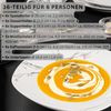 SÄNGER Porzellan Kombiservice Bilgola Marmor 36 teilig für 6 Personen Bild 2