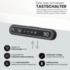bümö elektrisch höhenverstellbarer Schreibtisch 160x80 cm mit Memory-Steuerung - Design Schreibtisch höhenverstellbar elektrisch, elektrischer Schreibtisch Asteiche, Gestell weiß, XBHM-16-R-WW Bild 2