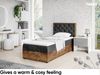 MEBLINI Boxspringbett LOFTY 3 90x200 cm mit Bettkasten – H4/Schwarz Samt Gepolstert Einzelbett mit Topper & Taschenfederkern-Matratze Bild 4