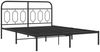 vidaXL Bettgestell mit Kopfteil Metall Schwarz 140x200 cm 377118 Bild 3